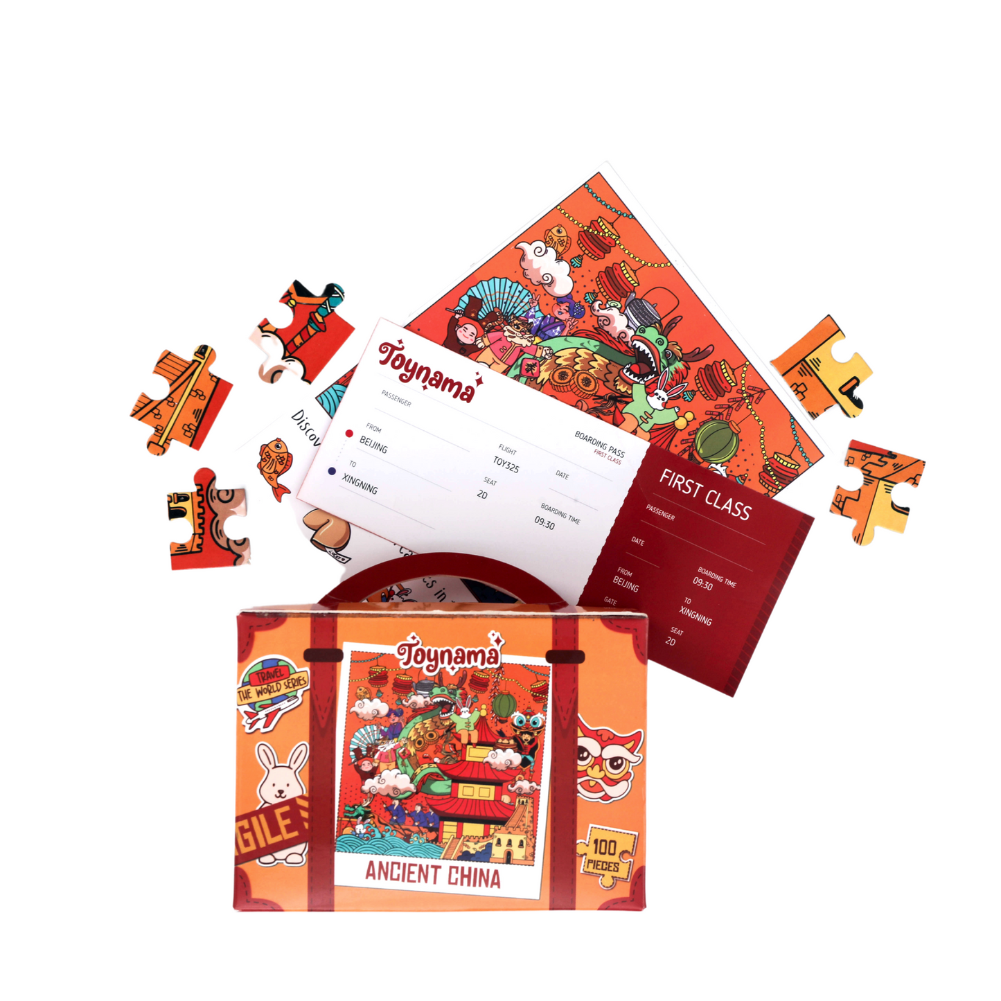 Ancient China 100 Pieces Ages 5+ | Chinese Culture Interactive Learning with App | Educational Gift