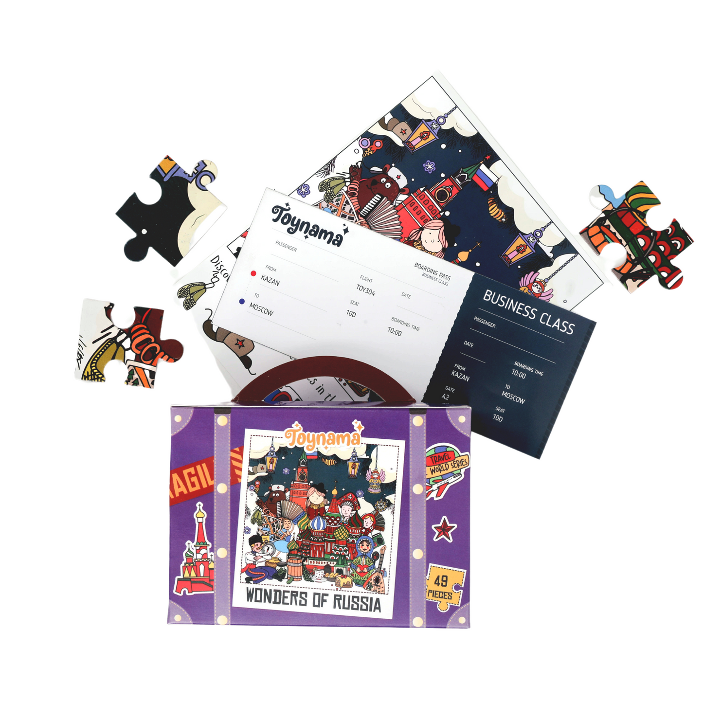 Wonders of Russia 49 Pieces Ages 4+ | Russian Culture Interactive Learning with App | Educational Gift