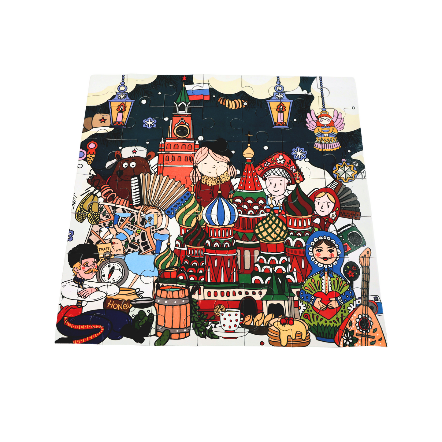 Wonders of Russia 49 Pieces Ages 4+ | Russian Culture Interactive Learning with App | Educational Gift