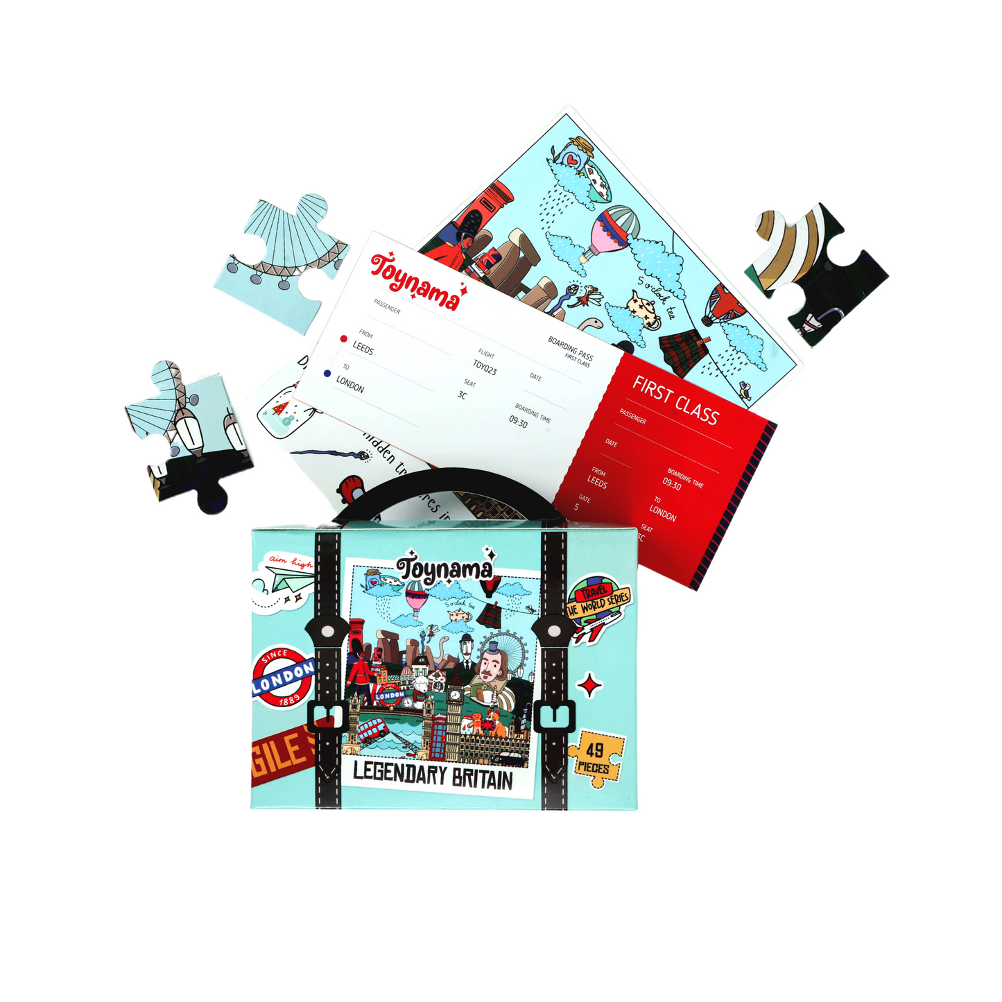 Legendary Britain 49 Pieces Ages 4+ | British Culture Interactive Learning with App | Educational Gift