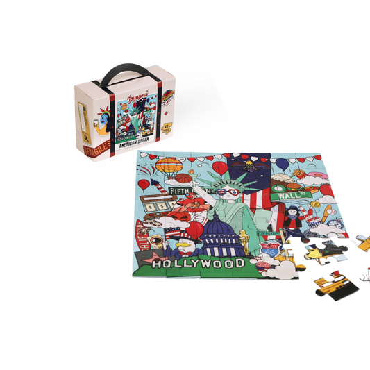 The American Dream 49 Pieces Ages 4+ | USA Culture Interactive Learning with App | Educational Gift