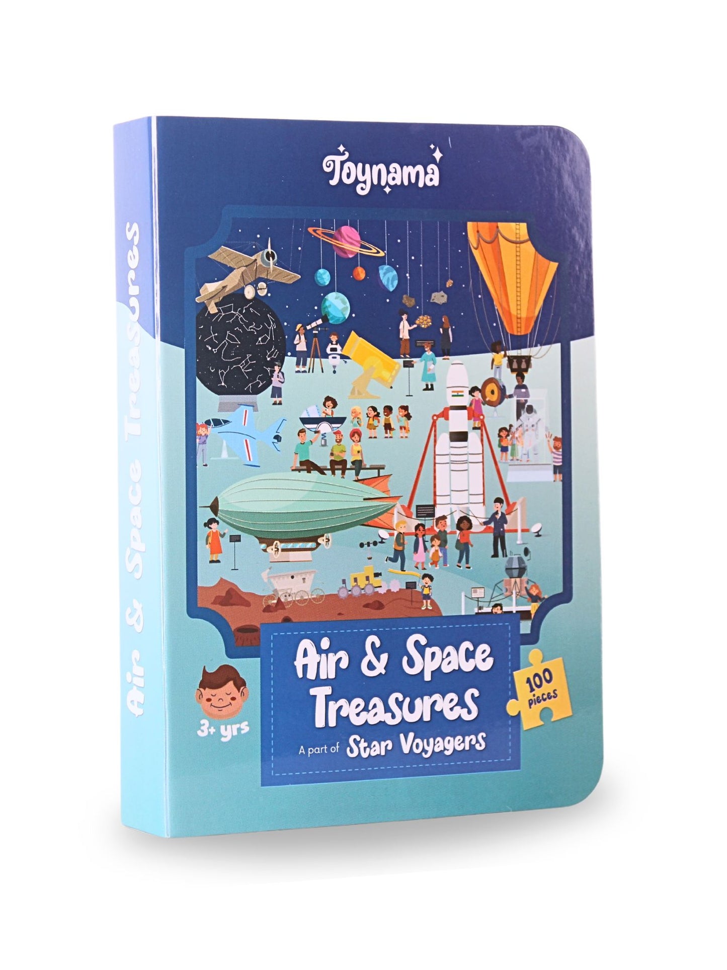 Air and Space Treasures and Space Station Saga 100 Pcs Set of 2 Jigsaw Puzzles Ages 3+