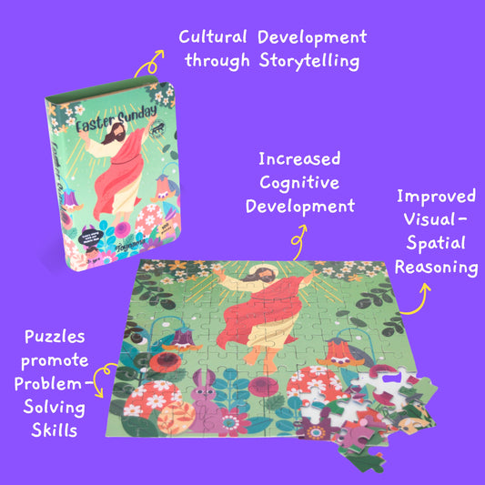 Easter Sunday 100 Pcs Jigsaw Puzzles Ages 3+