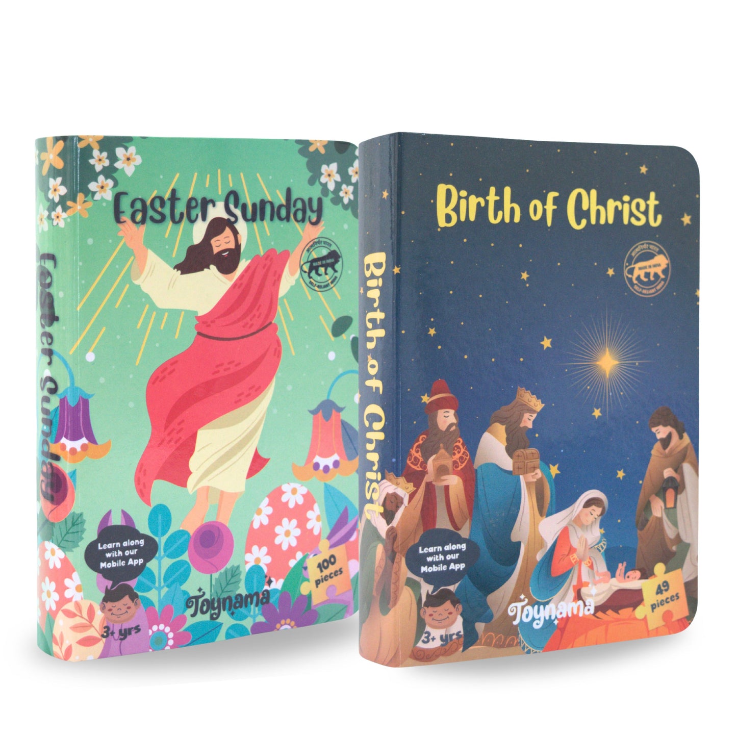 Easter Sunday, Birth of Christ 49 and 100 Pcs Jigsaw Puzzles Ages 3+