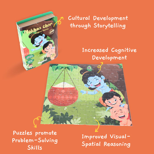 Makhan Chor 100 Pcs Jigsaw Puzzles Ages 3+