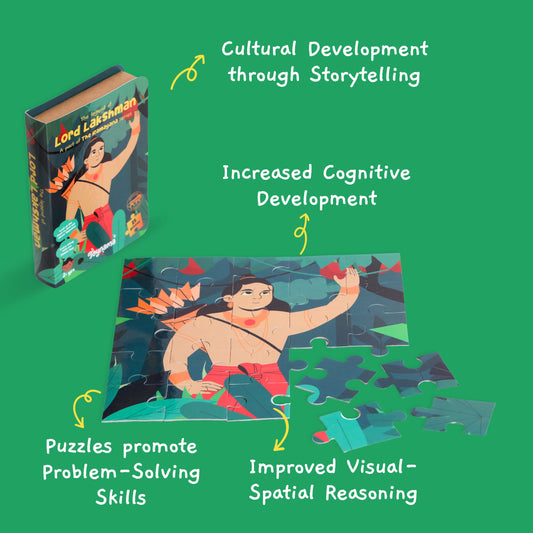 Ram, Sita and Lakshman 25 Pcs Set of 3 Jigsaw Puzzles Ages 2+