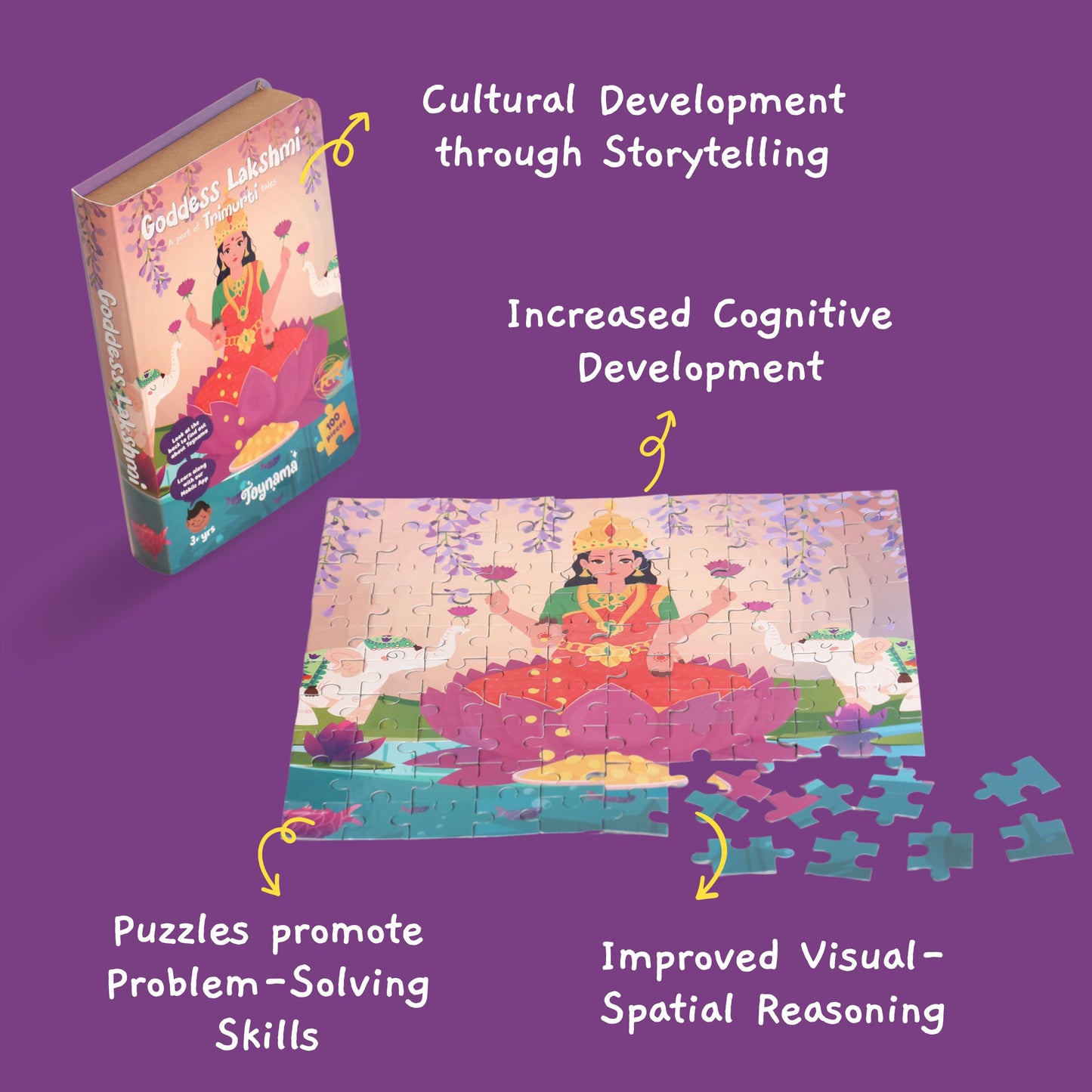 Ganesh and Lakshmi 49 and 100 Pcs Jigsaw Puzzles Ages 2+
