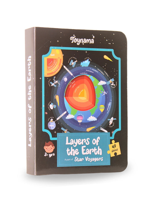 Layers of the Earth and Milky Way & Beyond 49 Pcs Set of 2 Jigsaw Puzzles Ages 3+
