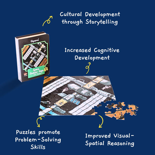 Space Station Saga 100 Pcs Jigsaw Puzzles Ages 3+