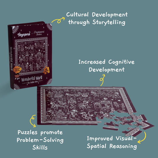Wonderful Warli 49 Pcs Jigsaw Puzzles Ages 3+