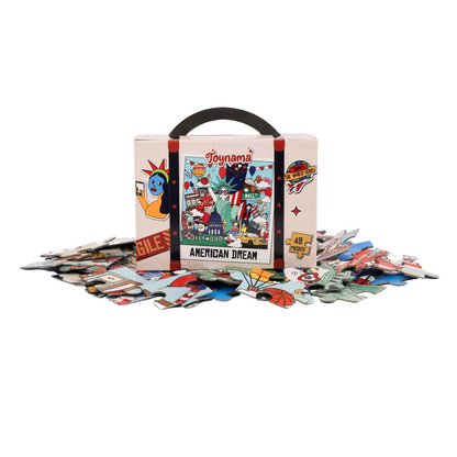 The American Dream 49 Pieces Ages 4+ | USA Culture Interactive Learning with App | Educational Gift
