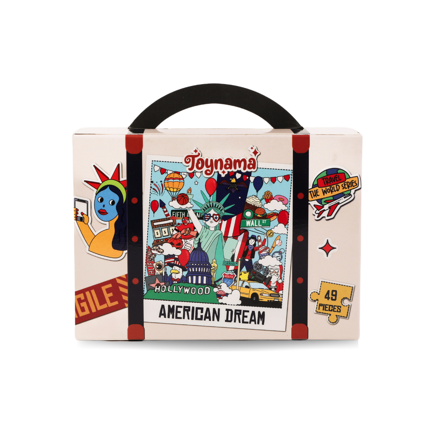 The American Dream 49 Pieces Ages 4+ | USA Culture Interactive Learning with App | Educational Gift