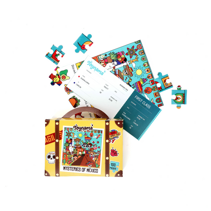 Mysteries of Mexico 100 Pieces Ages 5+ | Mexican Culture Interactive Learning with App | Educational Gift