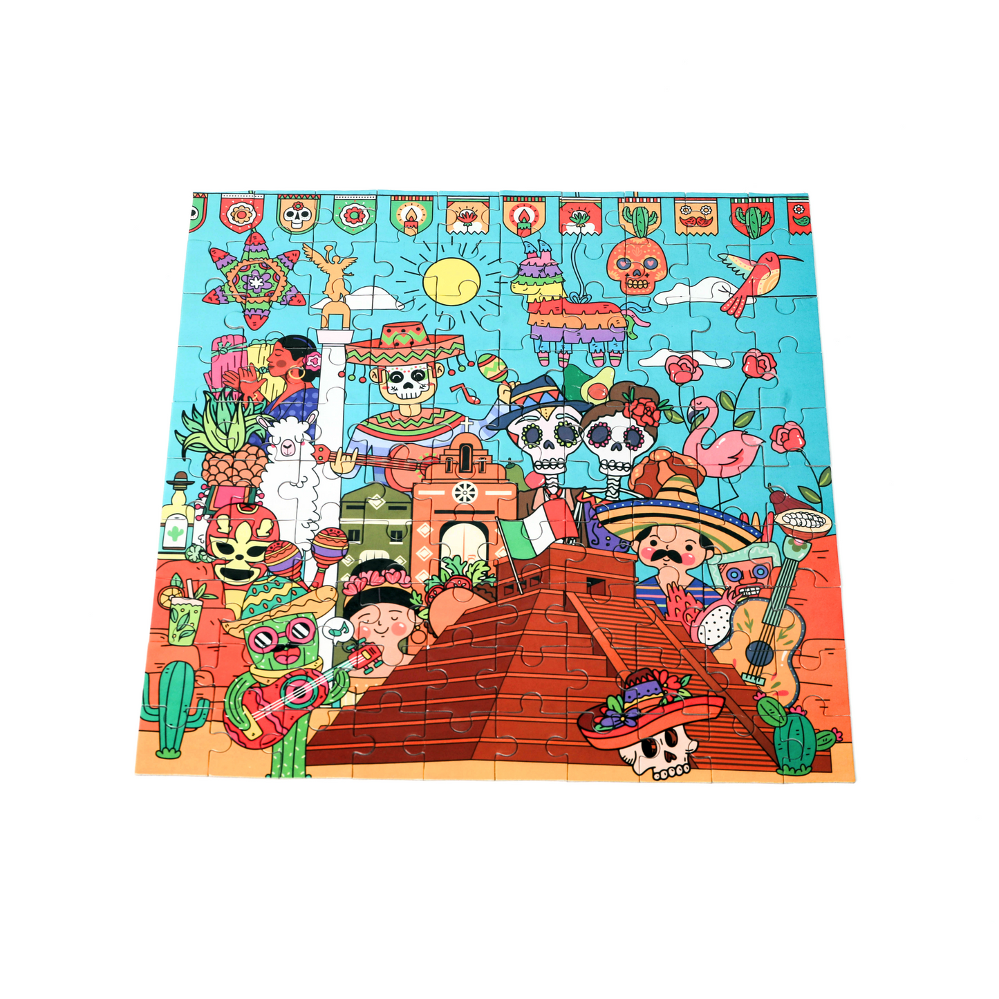 Mysteries of Mexico 100 Pieces Ages 5+ | Mexican Culture Interactive Learning with App | Educational Gift