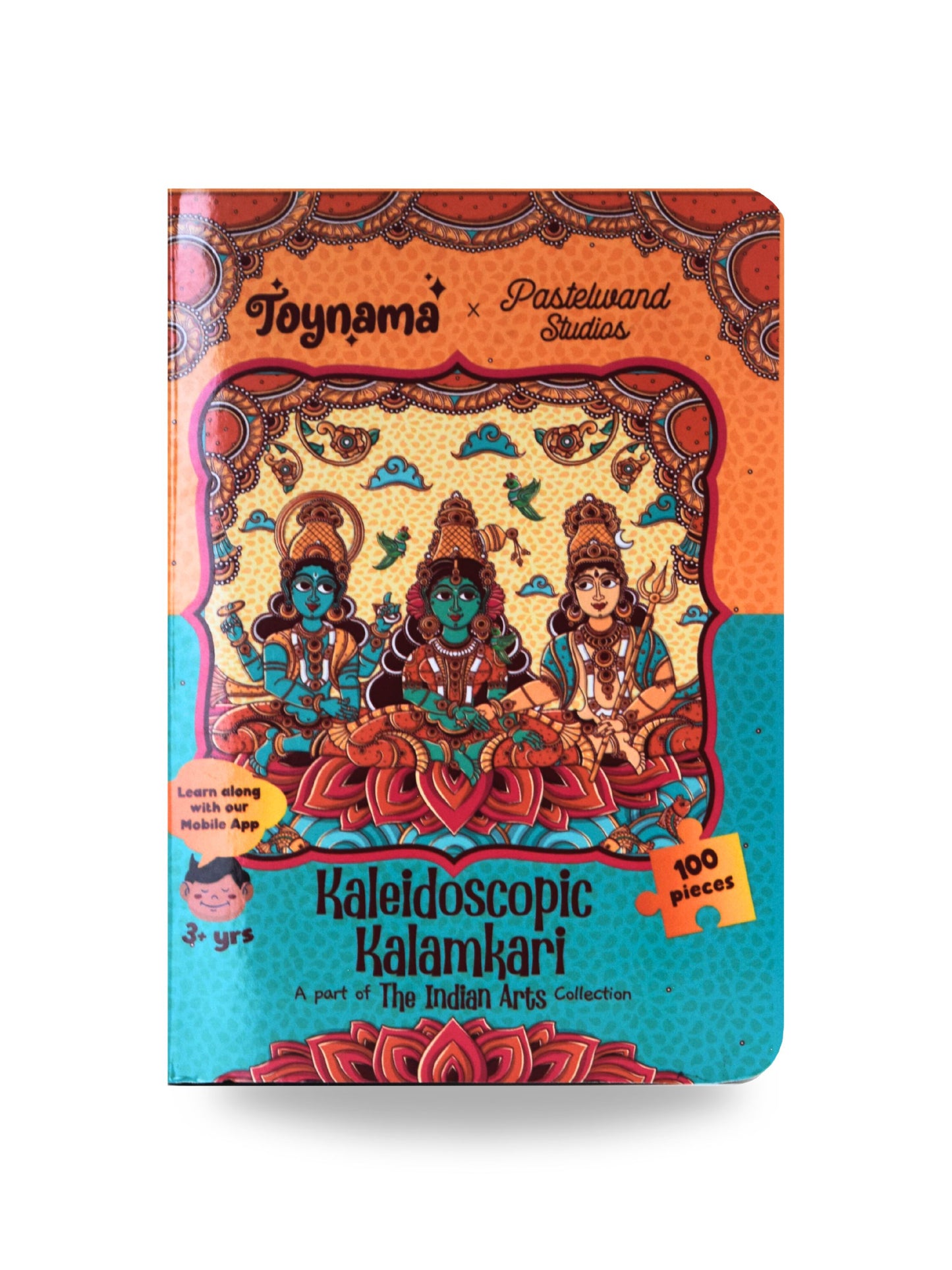 Kaleidoscopic Kalamkari 100 Pcs Jigsaw Puzzles Ages 3+