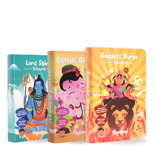 Shiv, Ganesh and Durga 25, 49 and 100 Pcs Jigsaw Puzzles Ages 2+