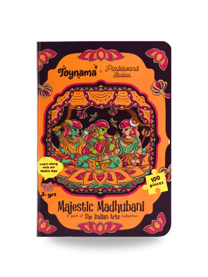 Majestic Madhubani 100 Pcs Jigsaw Puzzles Ages 3+