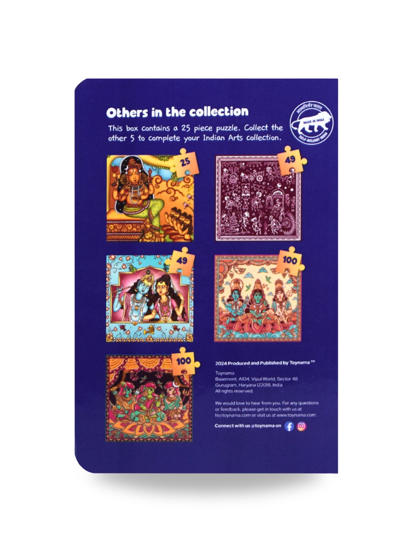 Playful Pattachitras of Bengal 25 Pcs Jigsaw Puzzles Ages 2+