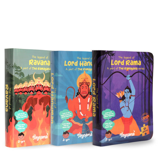 Ram, Hanuman and Raavan 25 Pcs Set of 3 Jigsaw Puzzles Ages 2+