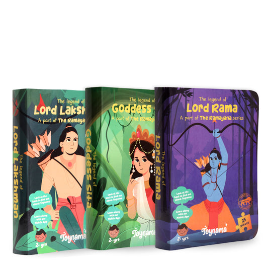 Ram, Sita and Lakshman 25 Pcs Set of 3 Jigsaw Puzzles Ages 2+