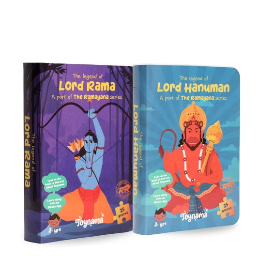 Ram and Hanuman 25 Pcs Set of 2 Jigsaw Puzzles Ages 2+
